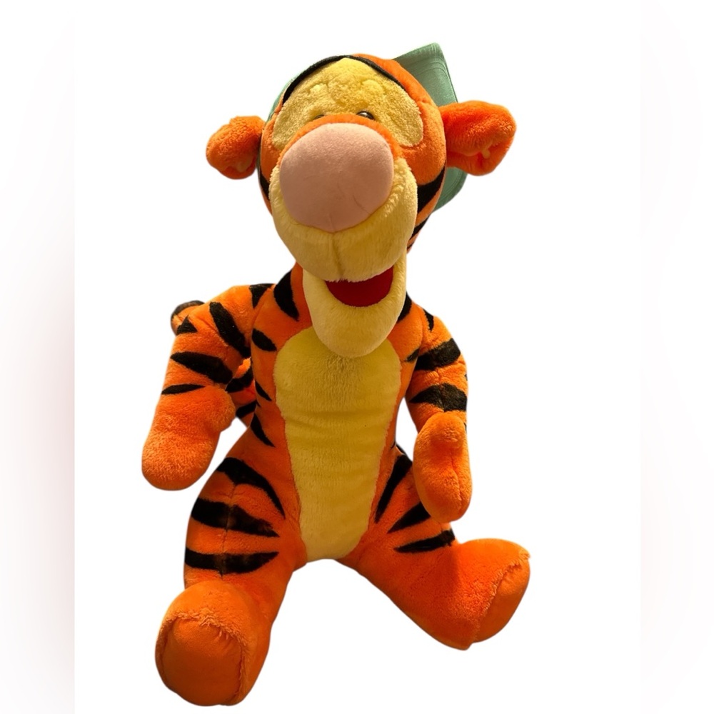 Mattel Talking TIGGER w/Baseball Cap 22” Plush Stuffed Animal Arcotoys Tiger